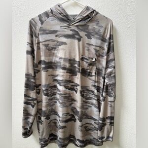 Men's Huk Waypoint Performance Camo
Hooded Long Sleeve Fishing Shirt - Medium